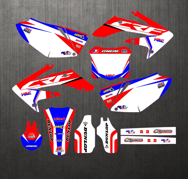 New Style Team Graphics Backgrounds Decals Stickers Kits For Honda