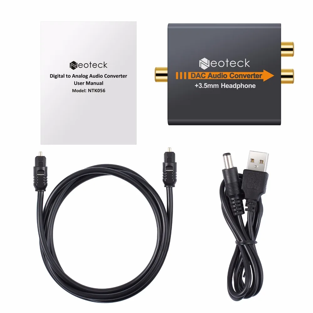 Neoteck цифро аналоговый адаптер преобразователь цифрового сигнала в аудио