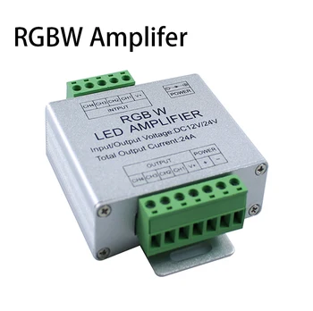 

DC12-24V 24A Led RGBW Strip Amplifier Power Repeater Console Controller For 5050 RGBW LED Strip Light