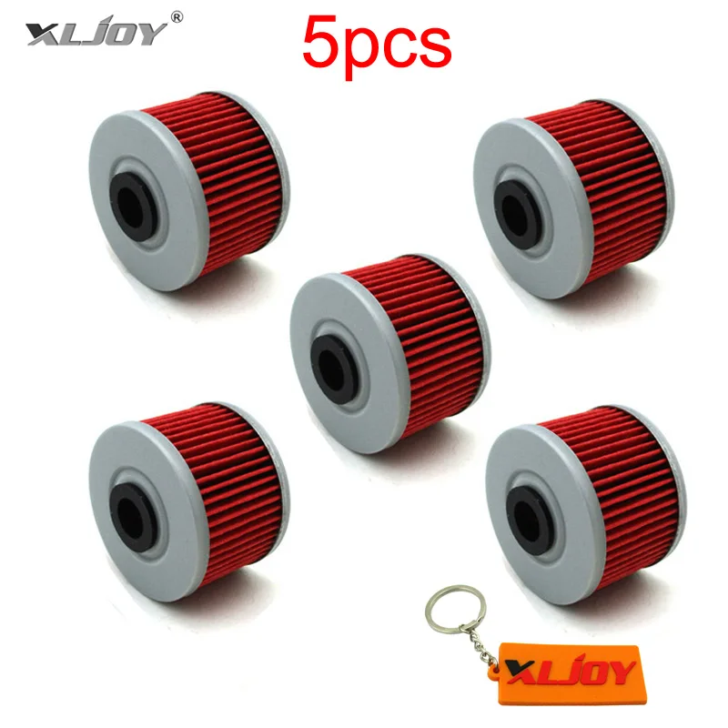 

5x Oil Filters For Honda NX650 CBX 250 RSE ATC250ES CBR300R CBX250 CRF250L CB300F CB400 CB400F TRX700 XR 250 440 XR350R 650R