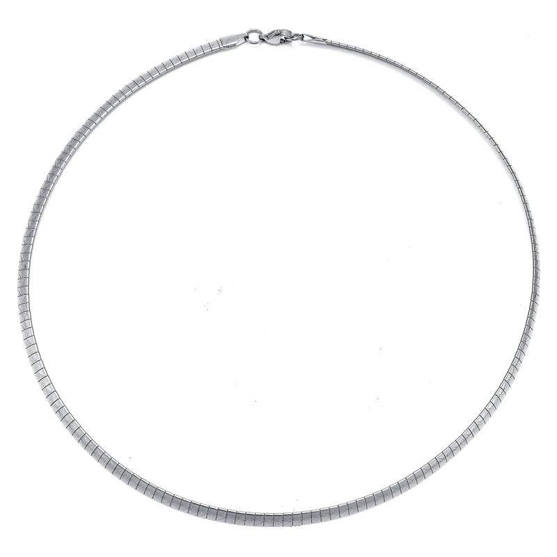 

LASPERAL 1PC Simpel Stainless Steel Torques Necklace With Snake Chains W Wave Patterns Necklaces DIY Accessories For Jewelry