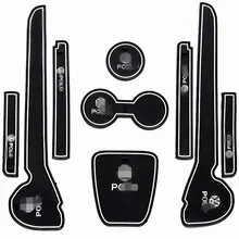Interni Porta Slot Pad Per Volkswagen Polo 2011-2016 Tappeti di Polvere Water Coaster antiscivolo Porta Scanalatura Mat per POLO 2011-2016