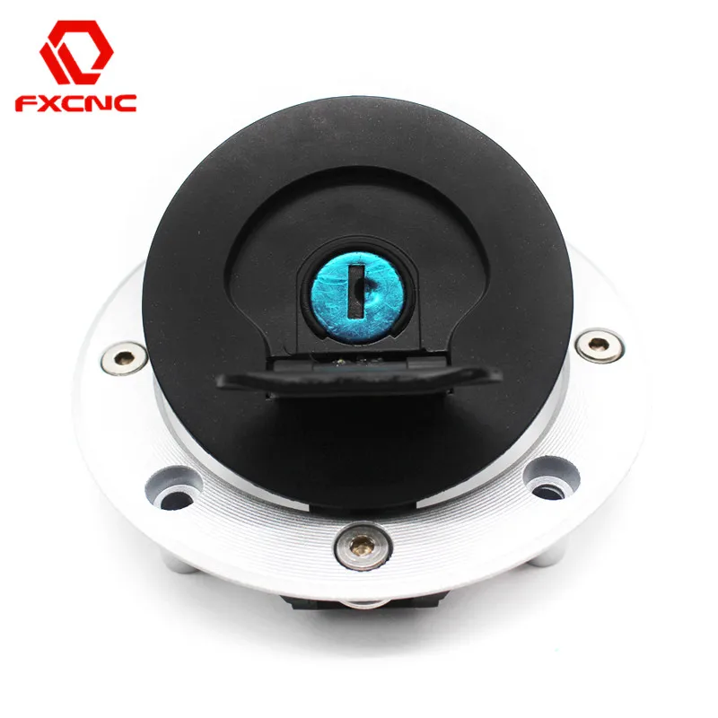 FX CNC Motorcycle Fuel Gas Cap Cover Tank Lock Set with 2 Keys For