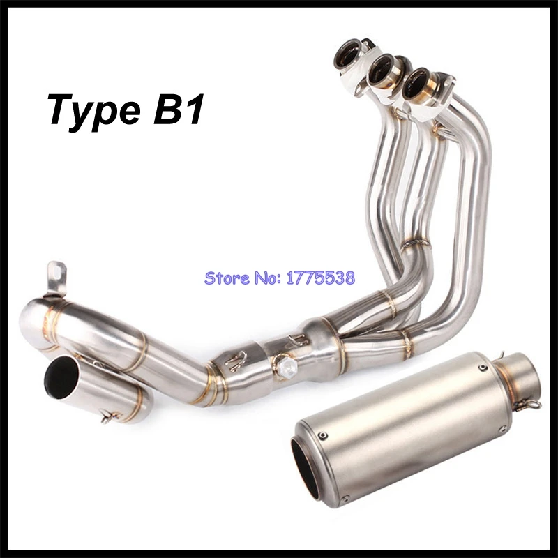 Motorcycle Exhaust Full System Collector Header Muffler for Yamaha MT-09 FZ-09 2014-2020 XSR900 2016-2021 Exhaust Front Pipe - Image 3