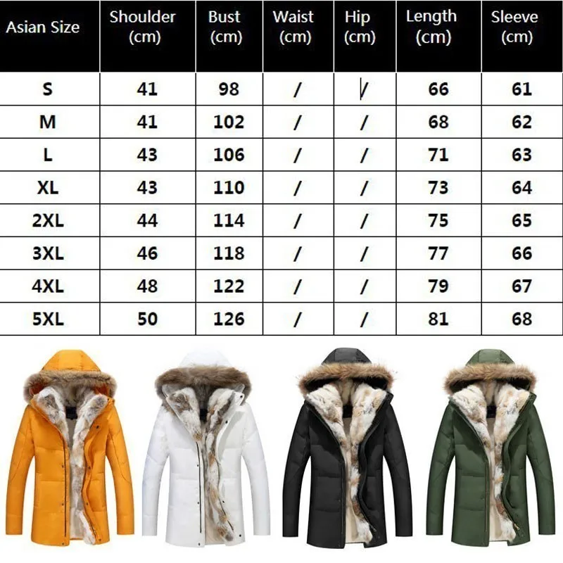 Raccoon Fur Warm White Duck Feather Coat Long Winter Jacket Women Down Parka Plus Size 2018 Rabbit Hair Hooded Outerwear Okd449