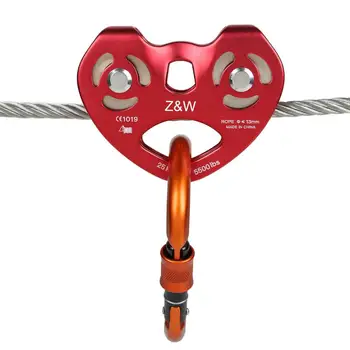 

NEW Rock Climbing Mountaineering Gear Heart-shaped Double Pulley Rescue Devices