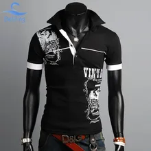 Bebling 2015 New Men s Clothing Fashion Brand polo men Polo Shirts Printing Design Quality Summer