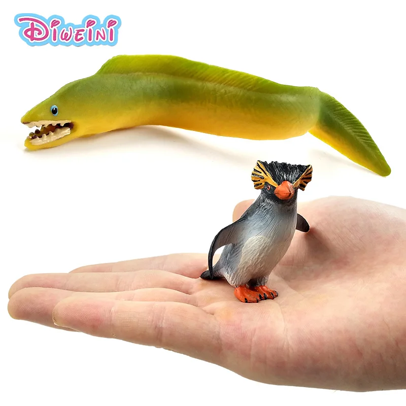 PINGUINI in plastica 12Pcs Oceano Modello Animale Figure Giocattoli Educativi Figura