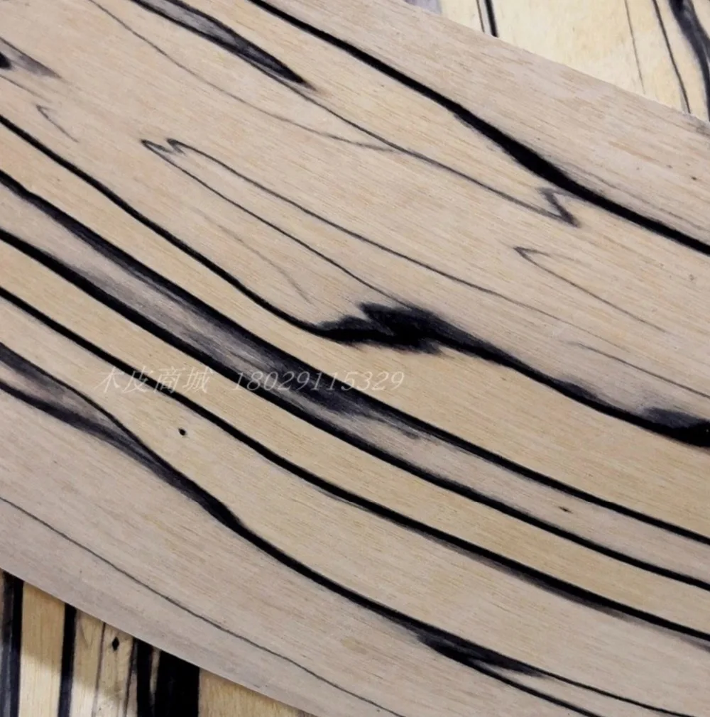 L:1.5Meters Width:180mm Thickness:0.52mm   Rare Natural Black White Sandalwood Wood Veneer Automobile Interior Decoration