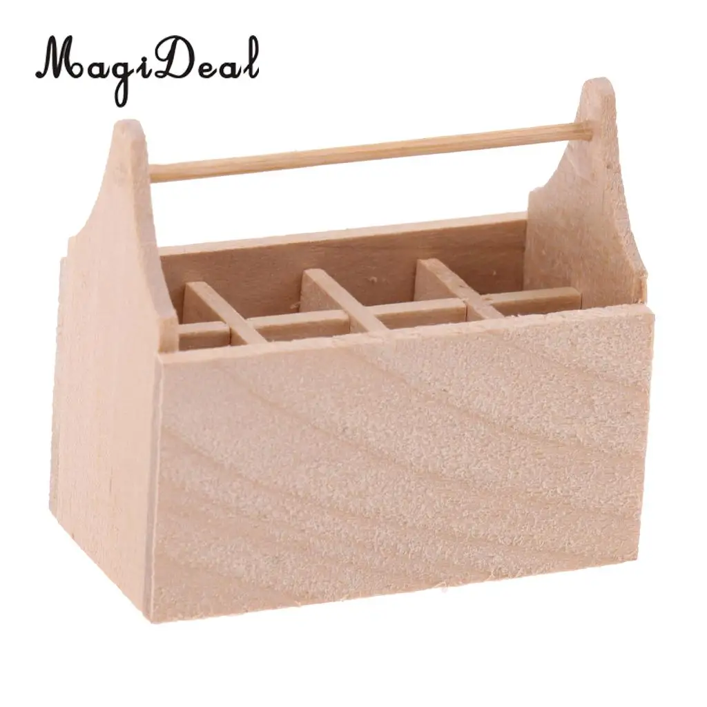 1/12 Scale Miniature Dollhouse Wooden Toolkit Toolbox Furniture Set Life Scenes Dolls Accessories Decor Model Toys