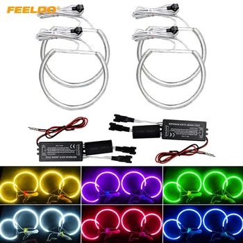 

FEELDO 1Set Car CCFL Angel Eyes Light Halo Rings Kits For BMW E46 E36 E38 E39 Headlight 6-Color #FD-4170