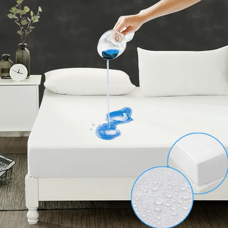 Матовый белый Гладкий Водонепроницаемый защитный чехол матраса matelas 80x200 см для