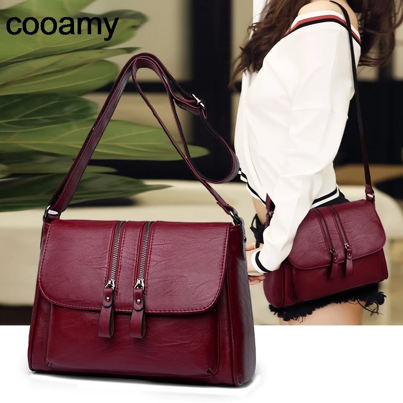 المرأة حقائب كتف عالية الجودة بو حقائب يد جلدية حمل كل مباراة Crossbody أعلى-حقائب بيد قذيفة حقيبة ساعي