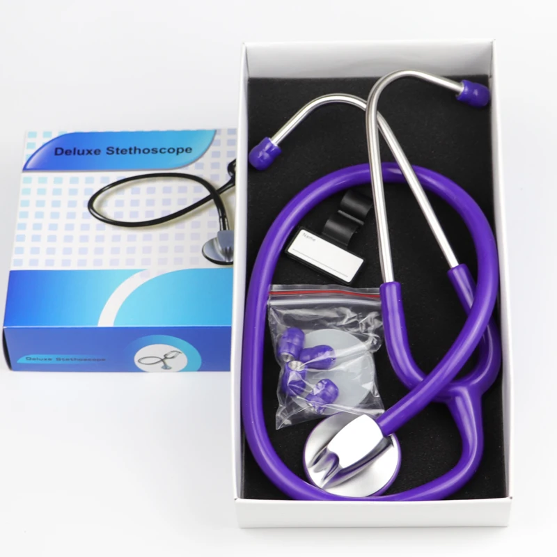 

Purple Color Single Head Professional Cardiology Doctor Nurse Cardiology Medical Stethoscope