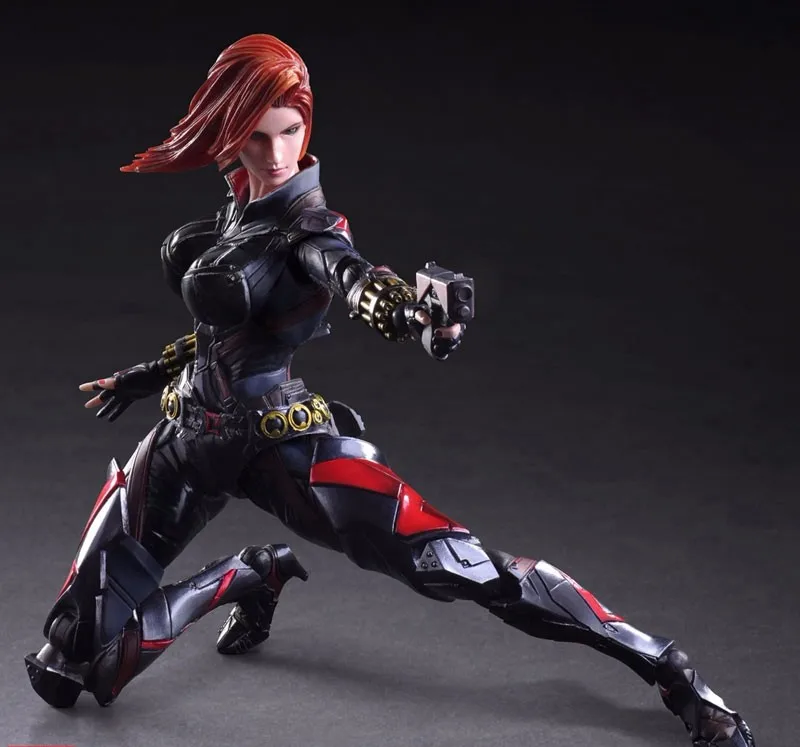 Играйте в искусство Kai Black Widow Super Hero Наташа Романова PA 27 см ПВХ фигурка кукла игрушки Детский подарок Brinquedos