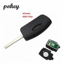 Para ford 3 buttonsremoto chave automática fob caso 433 mhz 4d63 circuito integrato