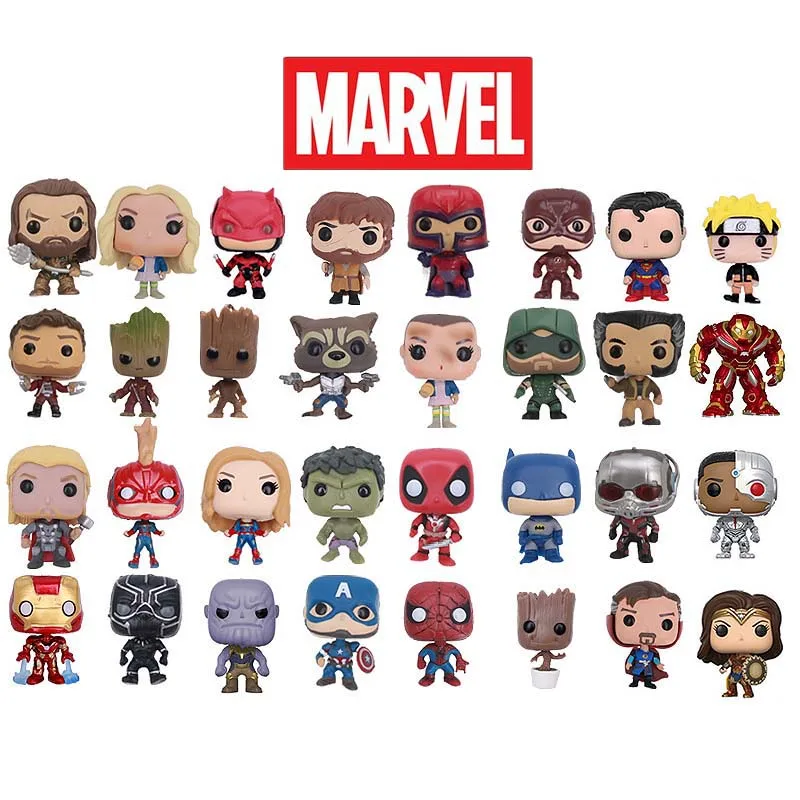 

FUNKO POP Marvel Avengers Endgame Keychain Ironman Thanos Anime Figure PVC Action Figure Collectible Model Toys for Children F04