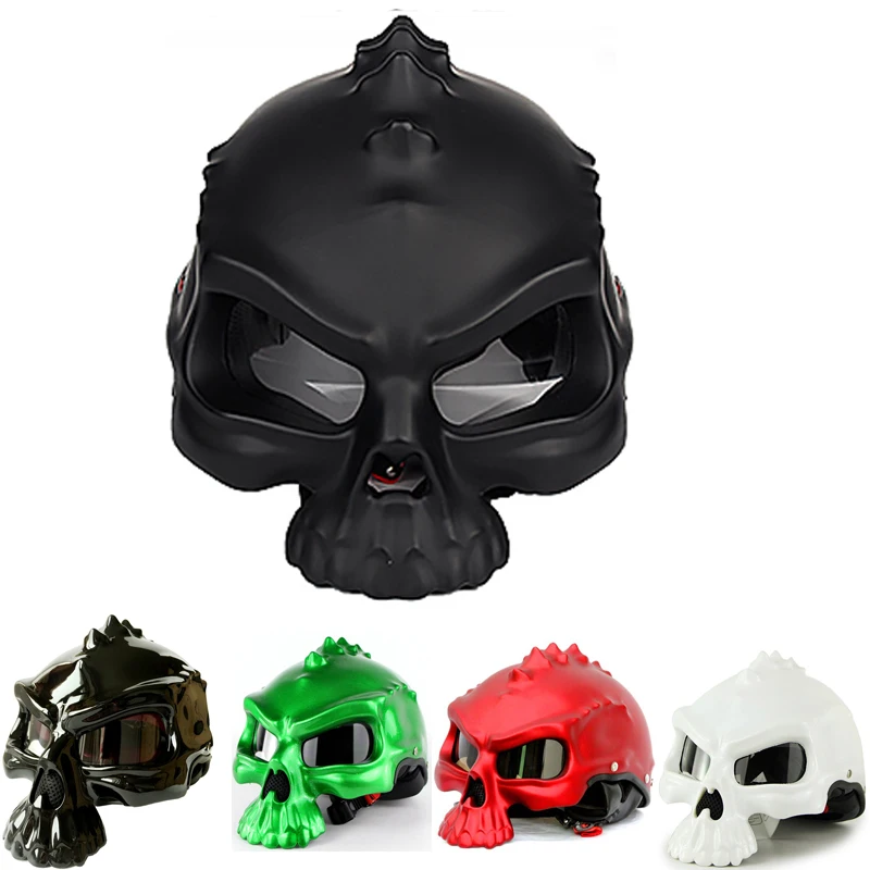 

New Motorcycle Helmet Motorcycle Half Face Welding Helmet Motocross Casque Racing Casco Moto Casque Skull Helmet DOT
