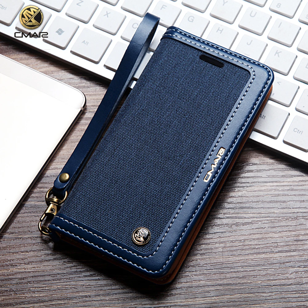 

Denim Leather Flip Case For iPhone 6 S 7 8 iPhone X XS Max XR Magnet Card Slot Wallet Cover Case For Coque iPhone 6s 7 8 Plus