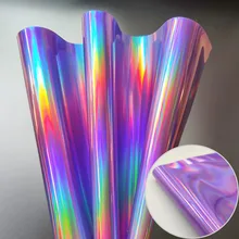 3D Laser iridescent Arcobaleno A Specchio Faux DELL'UNITÀ di ELABORAZIONE Del Tessuto di Cuoio Del Mestiere del Panno Arco Orecchino FAI DA TE Materiale A5 20*15cm Lenzuola