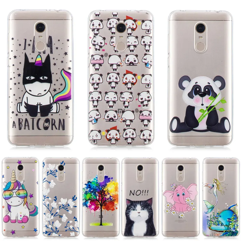 Phone Case for Xiaomi Redmi 5 Cover Soft TPU Silicone Cute Painted Xiami Global Version Coque Redmi5 Cases |