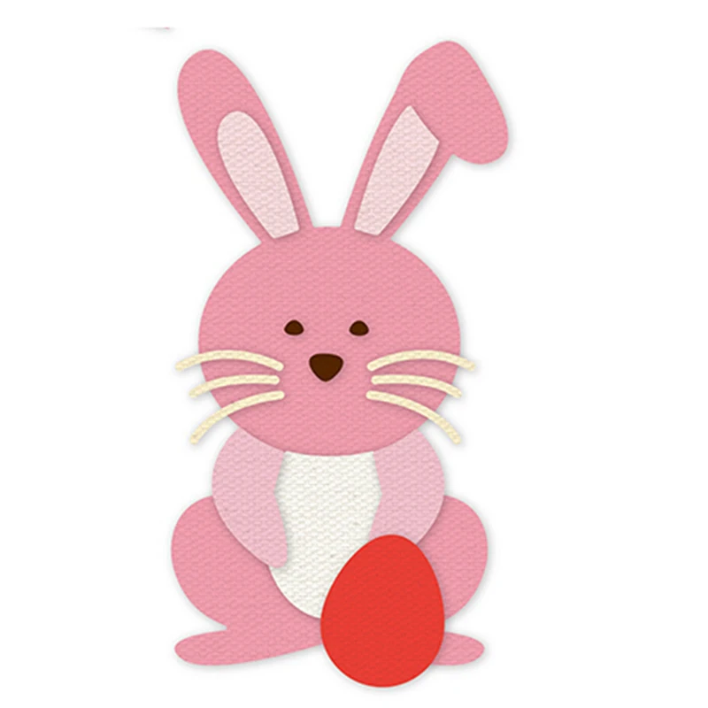 

HamyHo Metal Steel Cutting Dies Easter Rabbit Frame Stencil for Making DIY Scrapbooking Paper Album Cards Embossing Stencil