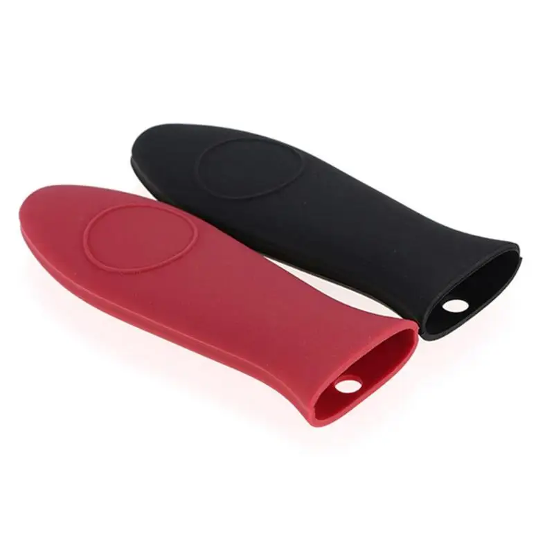 

New Protable Silicone Heat Resistant Pot Sleeve Cover Panhandle Mitts Cover Non-Slip Pan Handle Wrap Holder Kitchen Gadgets