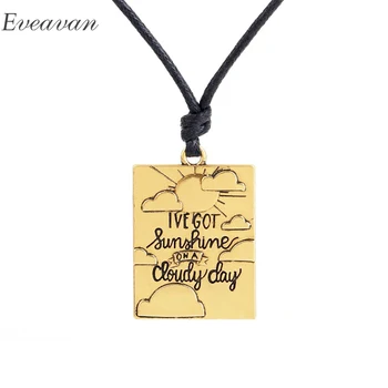 

EUEAVAN 30pcs Romantic Confession Message Positive Word Engraved Square Pendant Necklace Jewelry For Men Women