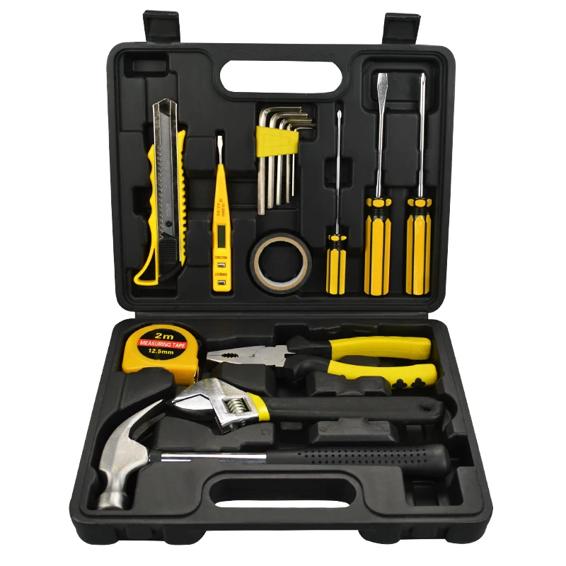 

Household tools set multi - functional hardware toolbox maintenance car hand tools set drill