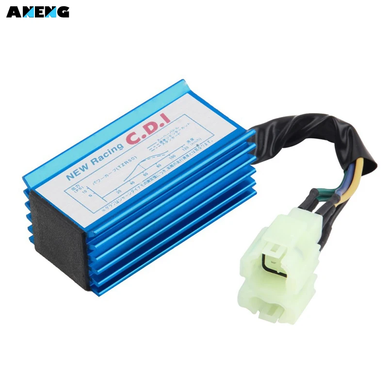 

ANENG New High Quality 1pc Performance 6 pin Racing CDI Box +Ignition Coil For GY6 Scooter Moped 50CC 150CC