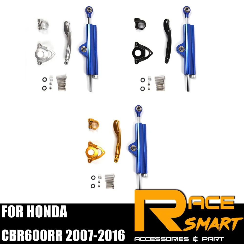 

For HONDA CBR600RR 2007 - 2016 Steering Damper Stabilizer Kit Motorcycle accessories CNC CBR-600RR CBR-600-RR CBR 600 RR 08 09