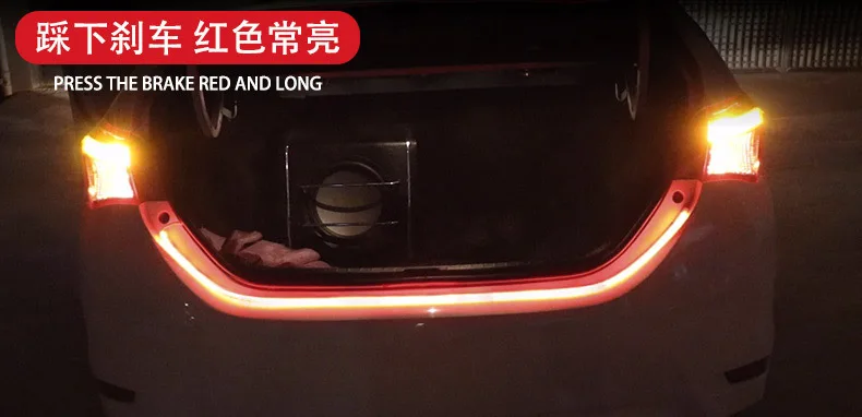 Flexible Tailgate LED Strip Light Bar Reverse Brake Turn Signal Tail For Ford Dodge Ram Chevy Chevrolet Backup Reverse Brake Tail Turn Signal Light 5-Function Red White For Truck SUV Pickup2  (1)