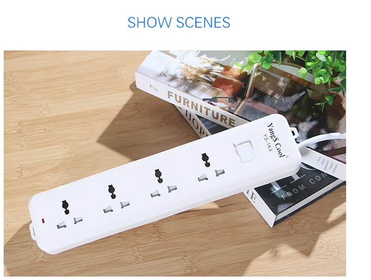 Yangs Cool power strip Быстрая 3 Зарядка удлинитель штепсель с гнездом стандартная розетка power Strip 250 в 2500 Вт