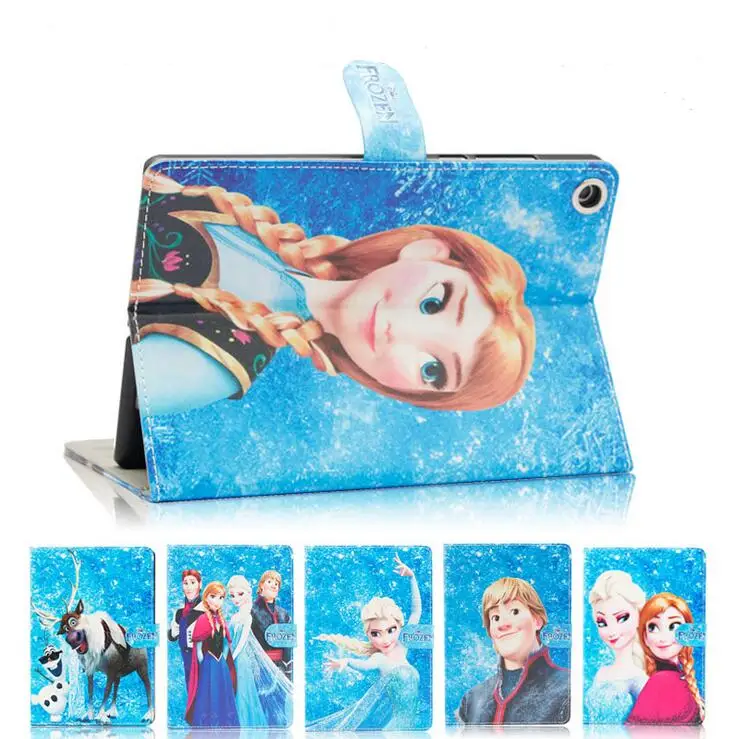 Beautiful Elsa Princess Cartoon Character Flip Stand PU