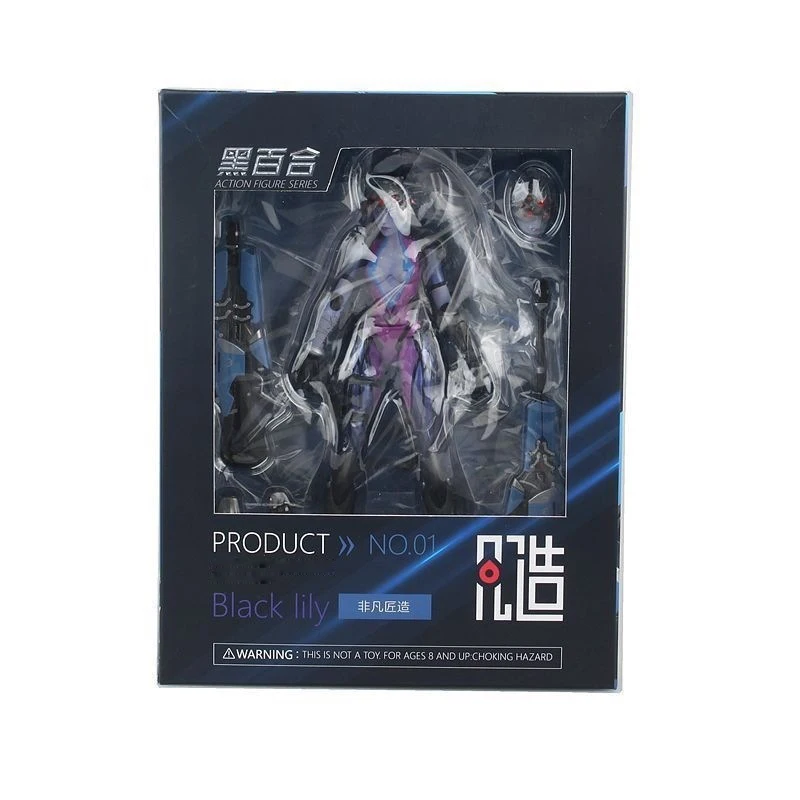 LONSUN) OW Widowmaker фигурка модель Kinderen Speelgoed Geschenken Collectie Tracer ПВХ 17 см игра Figuur Garage Kit