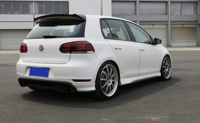 O Style Carbon Fiber Rear Trunk Roof Spoiler Wing Use For Volkswagen VW Golf 6 VI MK6 R20 GTI 2010-2013