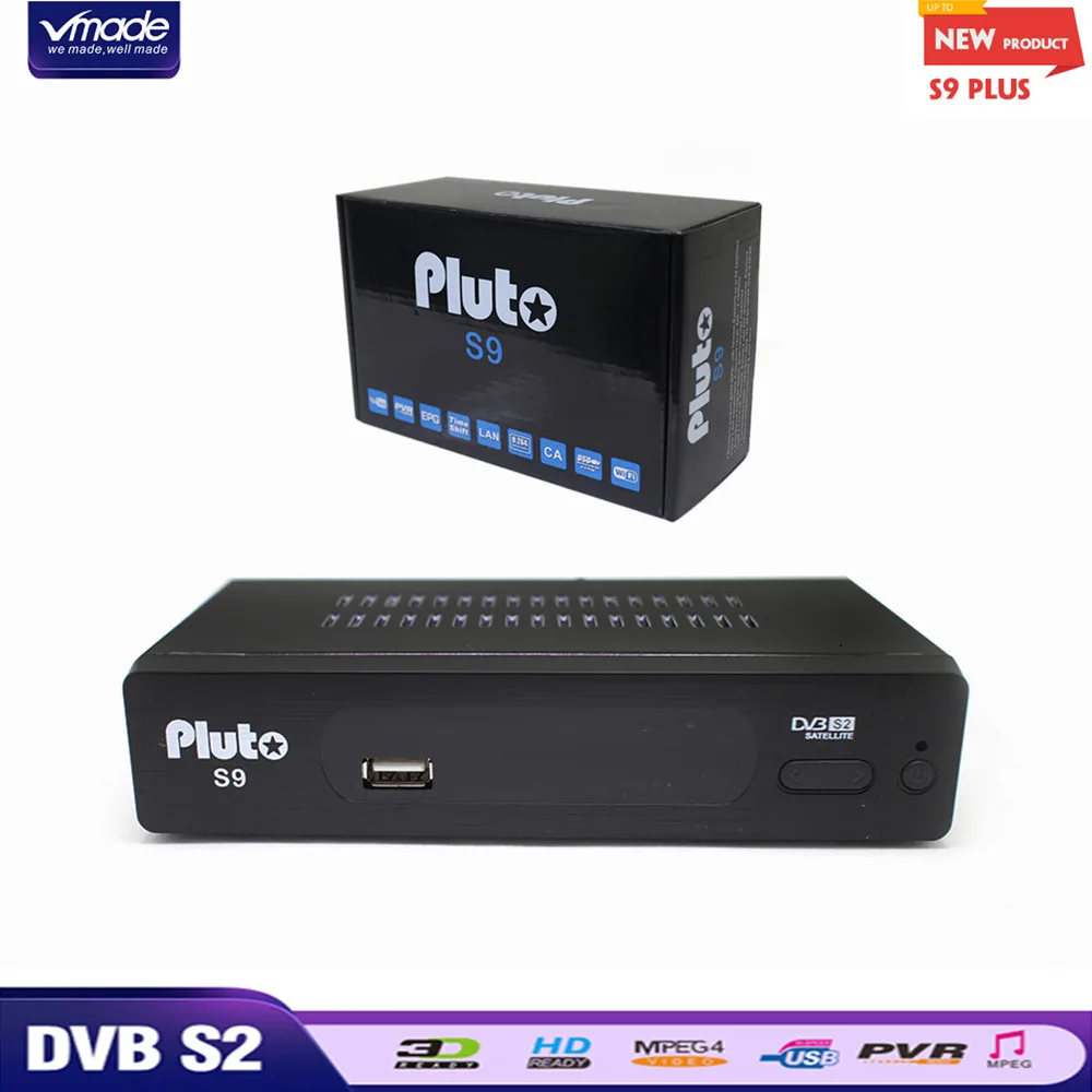 Vmade 2019 S2 Pluto S9 HD Digital Satellite Receiver DVB-S2 TV Tuner Receptor MPEG-2/4 H.264 Support Youtube Bisskey IPTV Cccam Vmade 2019 S2 Pluto S9 HD Digital Satellite Receiver DVB-S2 TV Tuner Receptor MPEG-2/4 H.264 Support Youtube Bisskey IPTV Cccam