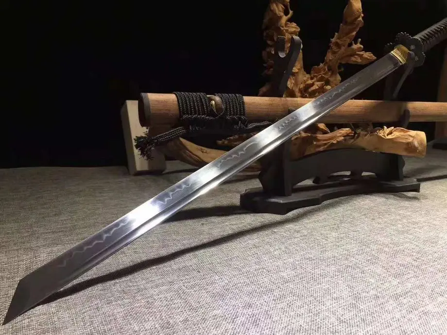 Handmade Japanese Samurai Sword Razor Sharp 65HRC T10 Clay Tempered