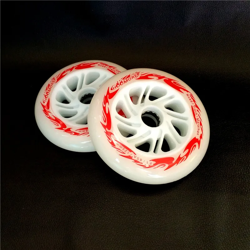 2 Piece Led Bright PU Inline Speed skate wheels Flash rollers Rodas 100mm 110mm