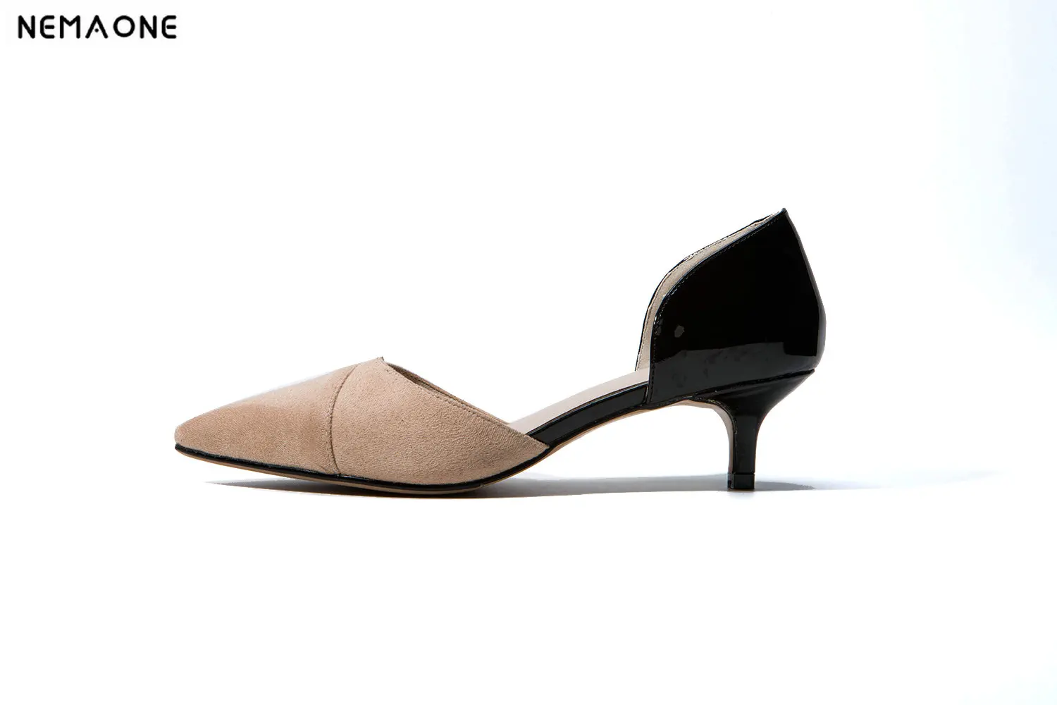 

NEMAONE high Heels Woman Pumps two-piece Women wedding Shoes Ladies Office Shoes Pointed Toe Summer large size 42