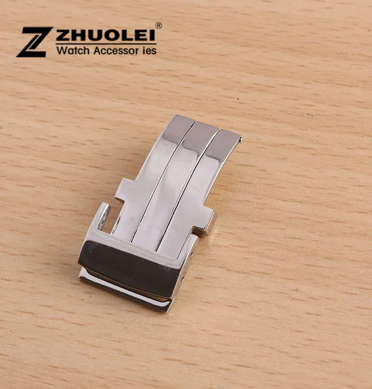 

20mm Deployment Watch Clasp Silver Stainless Steel Watch Buckle For Men`s Watches