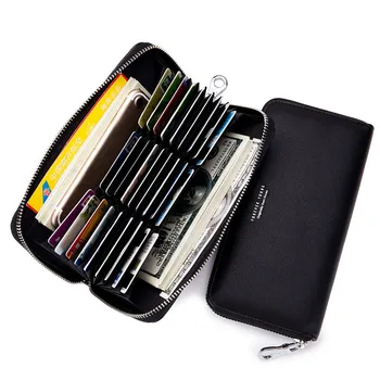 

Women PU Leather Long Wallet Large Capacity Credit Card Holder Female Clutch Business Card Purses Passport Money Bag Phone Case