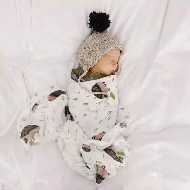 100% Cotton Cute Printed Blanket for Newborn Baby Swaddle Wrap Comfy Muslin Cotton Fiber Muslin Blanket Infant Bedding Blankets 100% Cotton Cute Printed Blanket for Newborn Baby Swaddle Wrap Comfy Muslin Cotton Fiber Muslin Blanket Infant Bedding Blankets