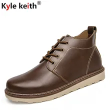 Kyle Keith New Arrive Men Shoes Spring Autumn Ankle Boots Men Comfortable Lace Up Shoes Men Casual Male Martin Boots