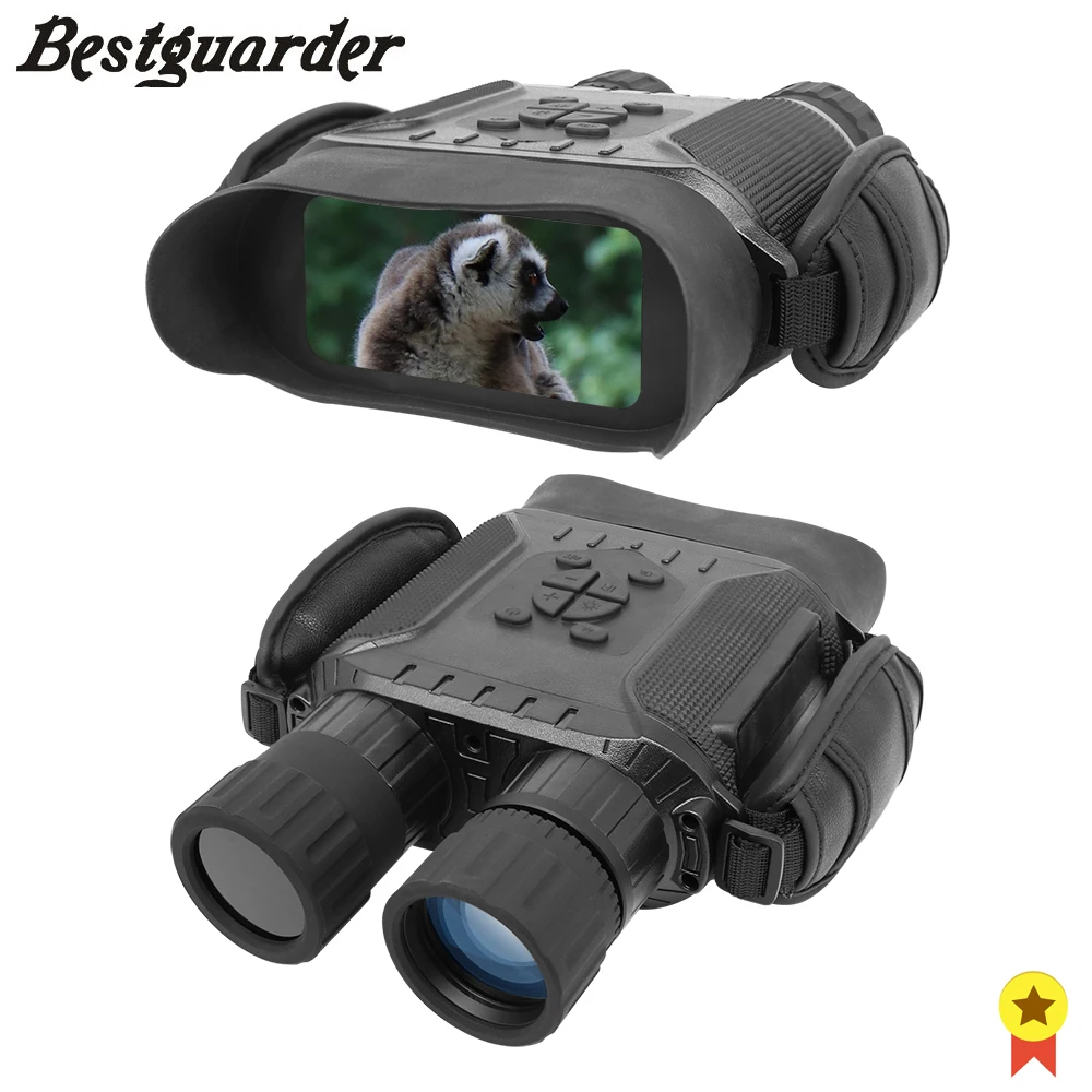 Bestguarder أحادي 5x التكبير كبيرة عريضة للرؤية الليلية 400 m IPX4 32G TF 850NM الأشعة تحت الحمراء HD كاميرا تعمل بالأشعة فوق الحمراء صور فيديو مناظير