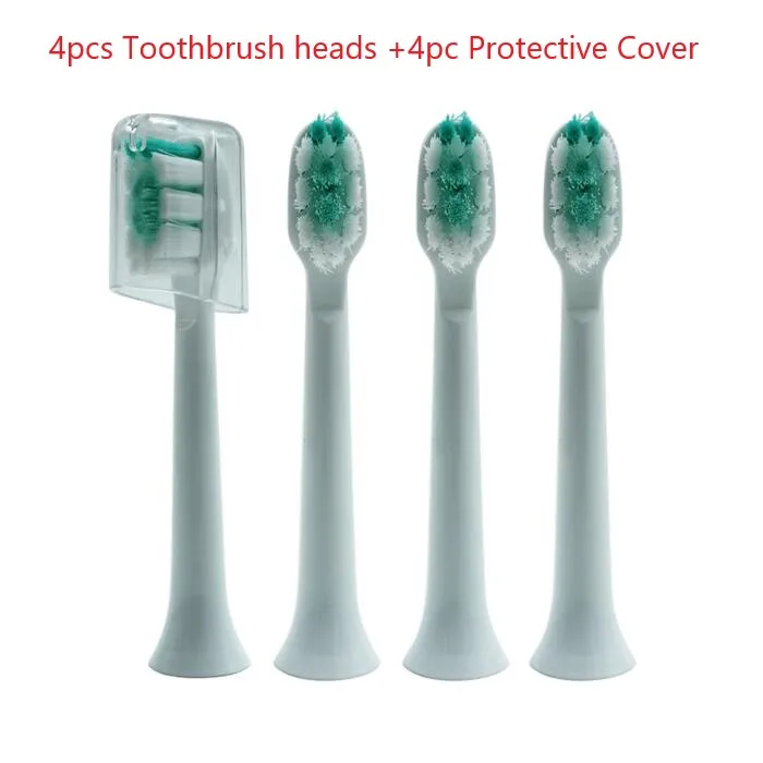 4 шт./упак. Съемные насадки для зубной щетки Philips Sonicare ProResults HX6013/66 HX6530 HX9340 HX6930 HX6950 HX6710 HX9140 R710