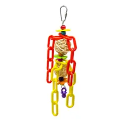 1 шт.. Для попугаев, для кусания ротанговый шар пластиковый цепная полоска птица игрушка s маленькие товары для домашних животных игрушка