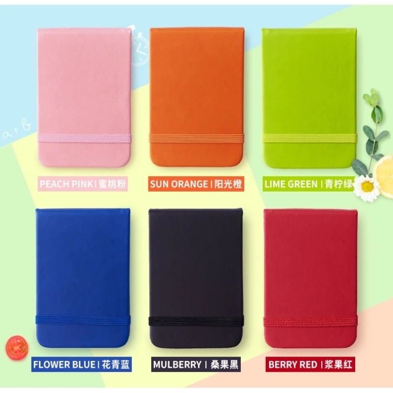 

1pc A7 96 Sheets Colorful notebook Sketchbook Diary for Drawing Painting Graffiti Rainbow PU Leather Journal Notes