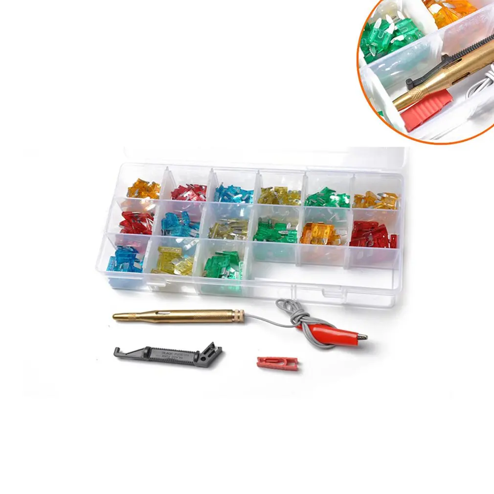 

Portable Mini Size Blade Fuses Zinc Alloy Auto Car Truck Fuse Assortment Kit With Electric Appliance Set
