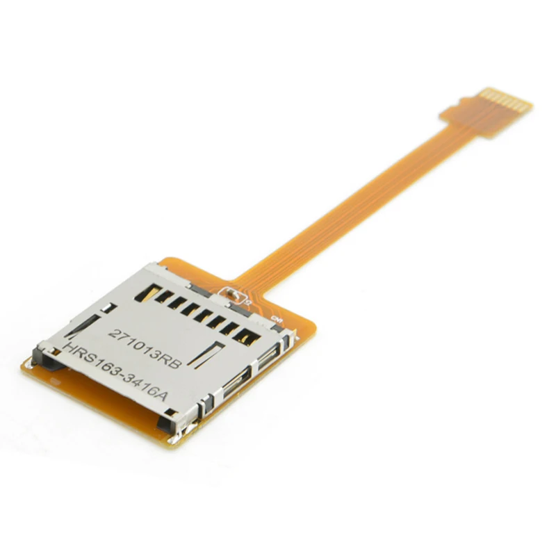 Micro SD TF Speicher Karte Kit Männlichen zu SD Weiblichen Verlängerungs Weiche Flache FPC Kabel Extender 10 cm